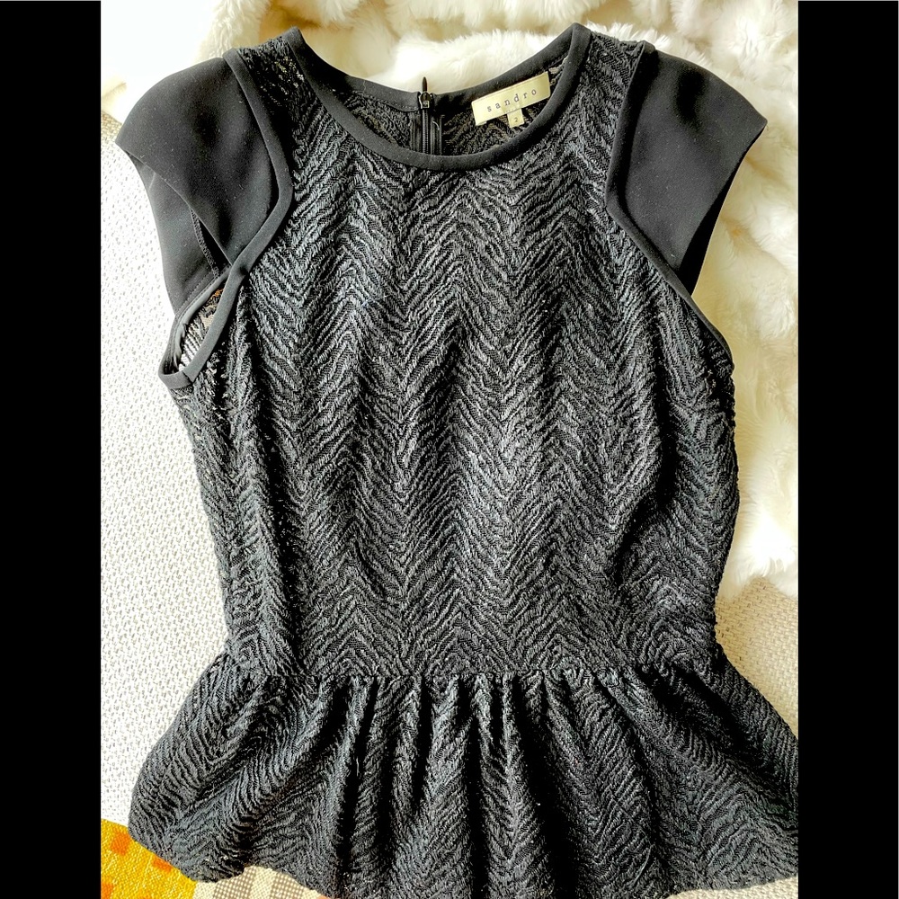 Sandro peplum t shirt